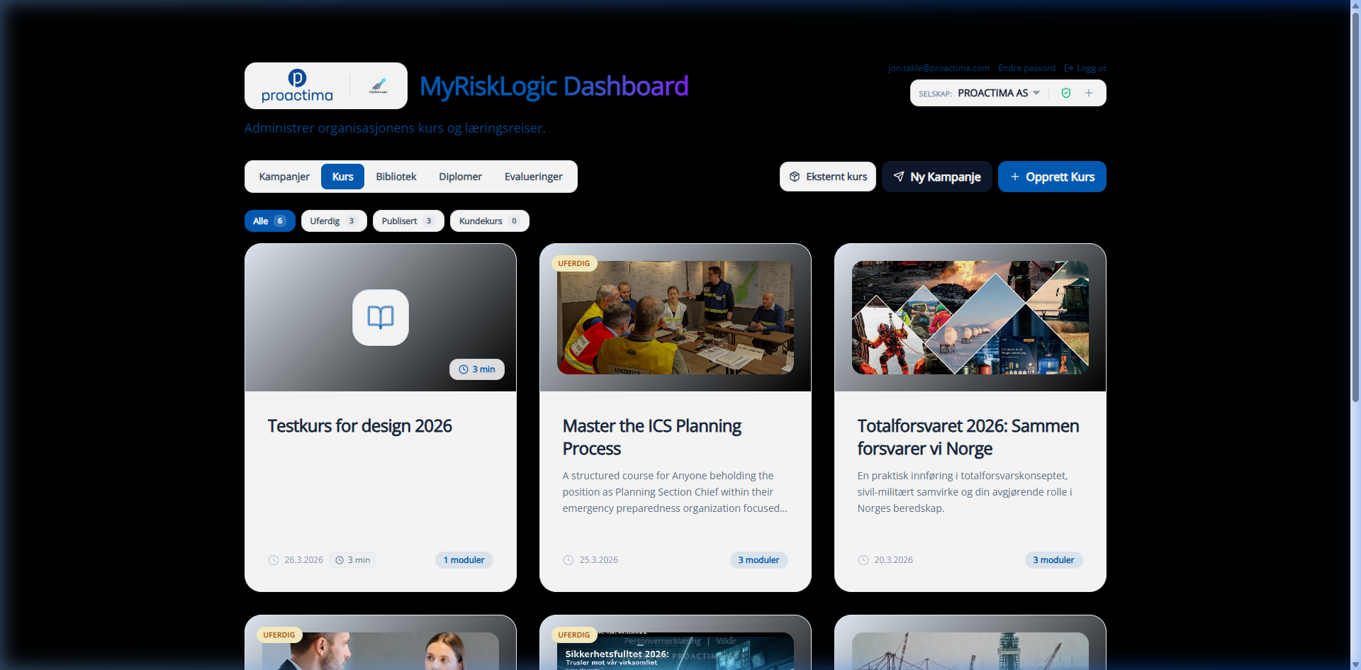 MyRiskLogic Course Library